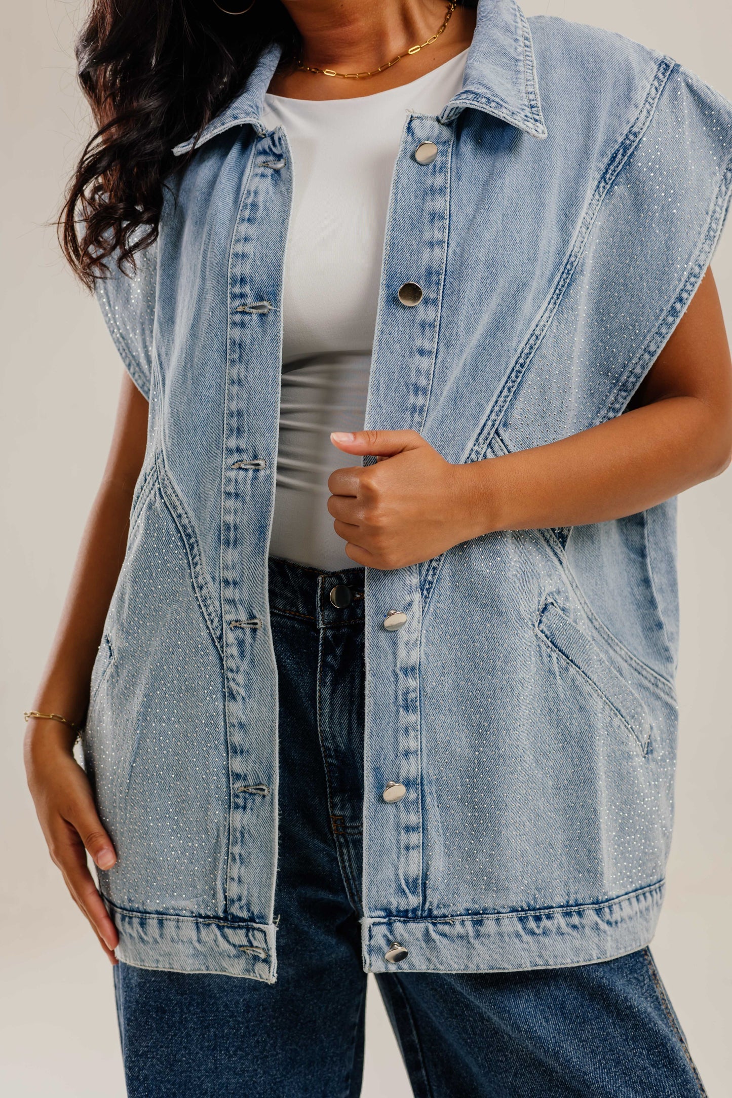 Glitra Vest Blue - AB ESSENTIALS