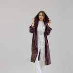 Glitter Cardigan Burgundy - AB ESSENTIALS