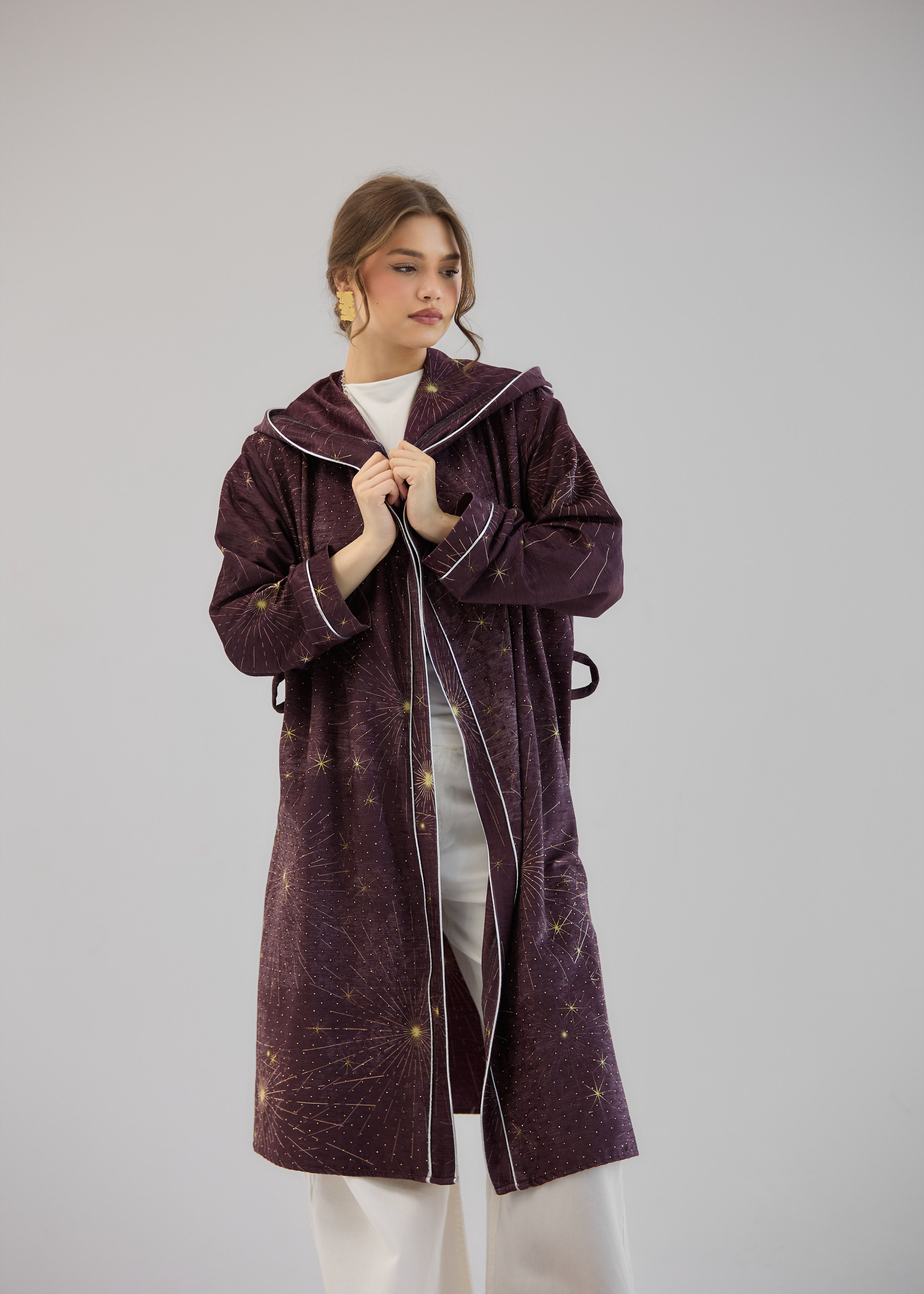 Glitter Cardigan Burgundy - AB ESSENTIALS