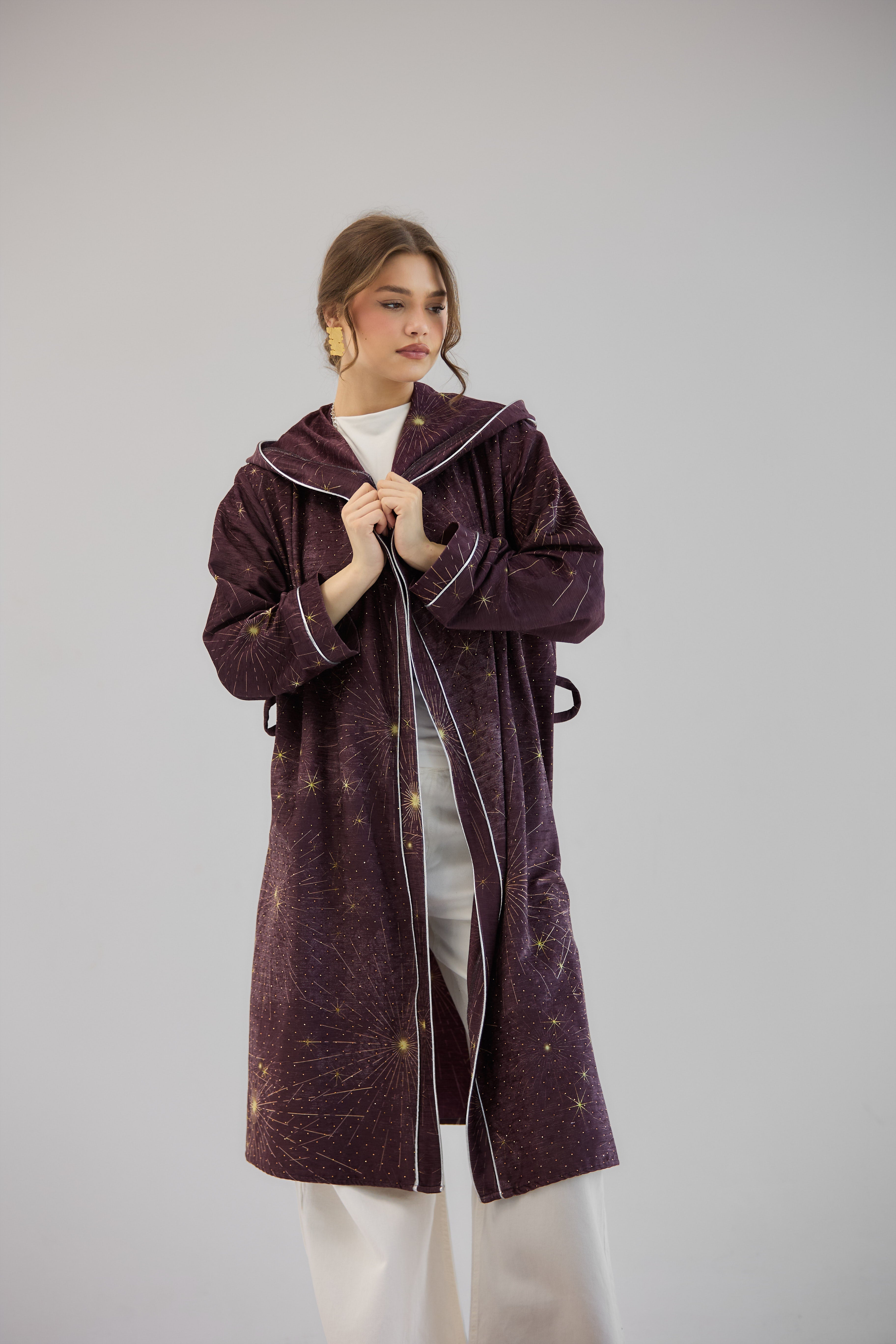 Glitter Cardigan Burgundy - AB ESSENTIALS