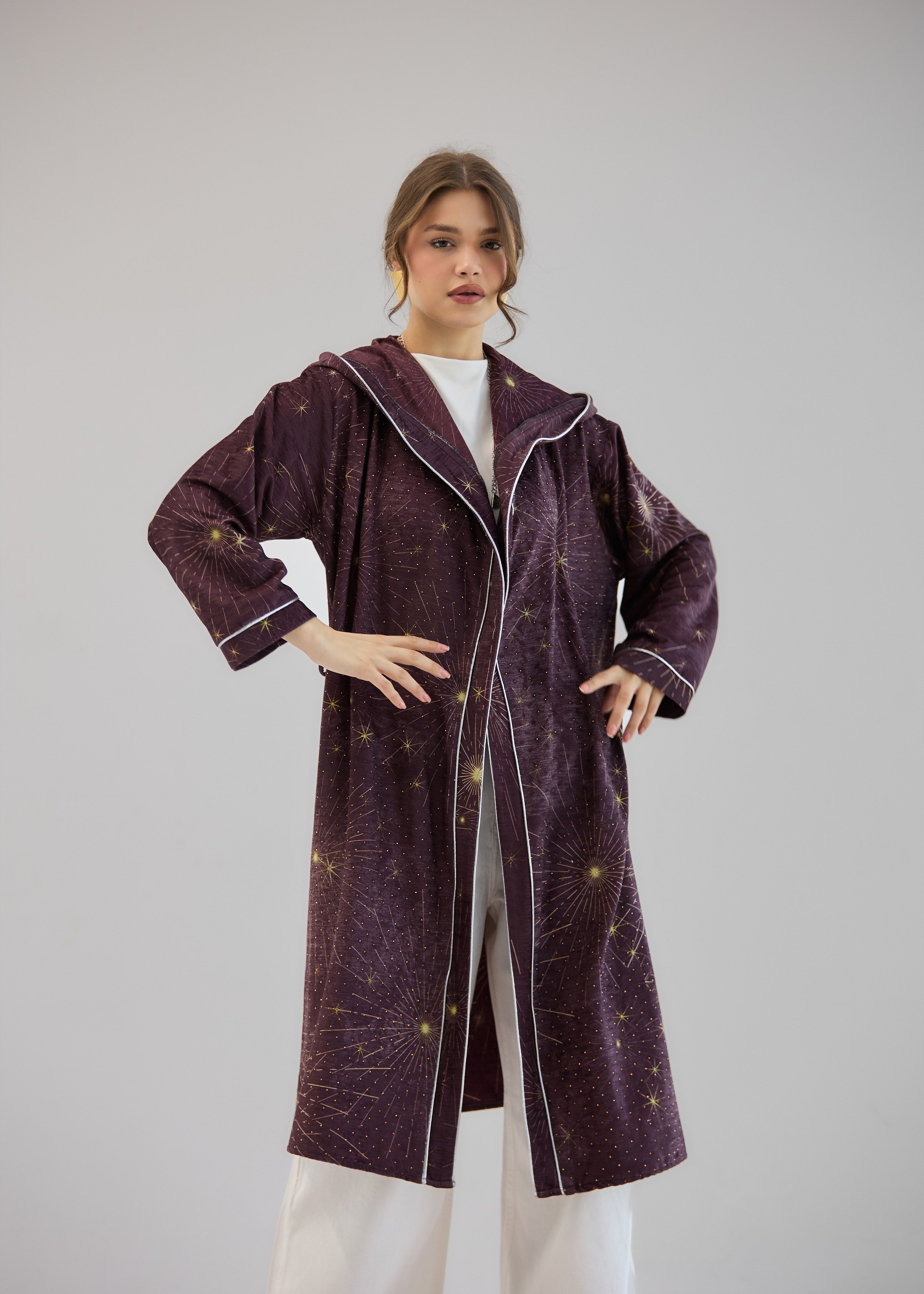 Glitter Cardigan Burgundy - AB ESSENTIALS