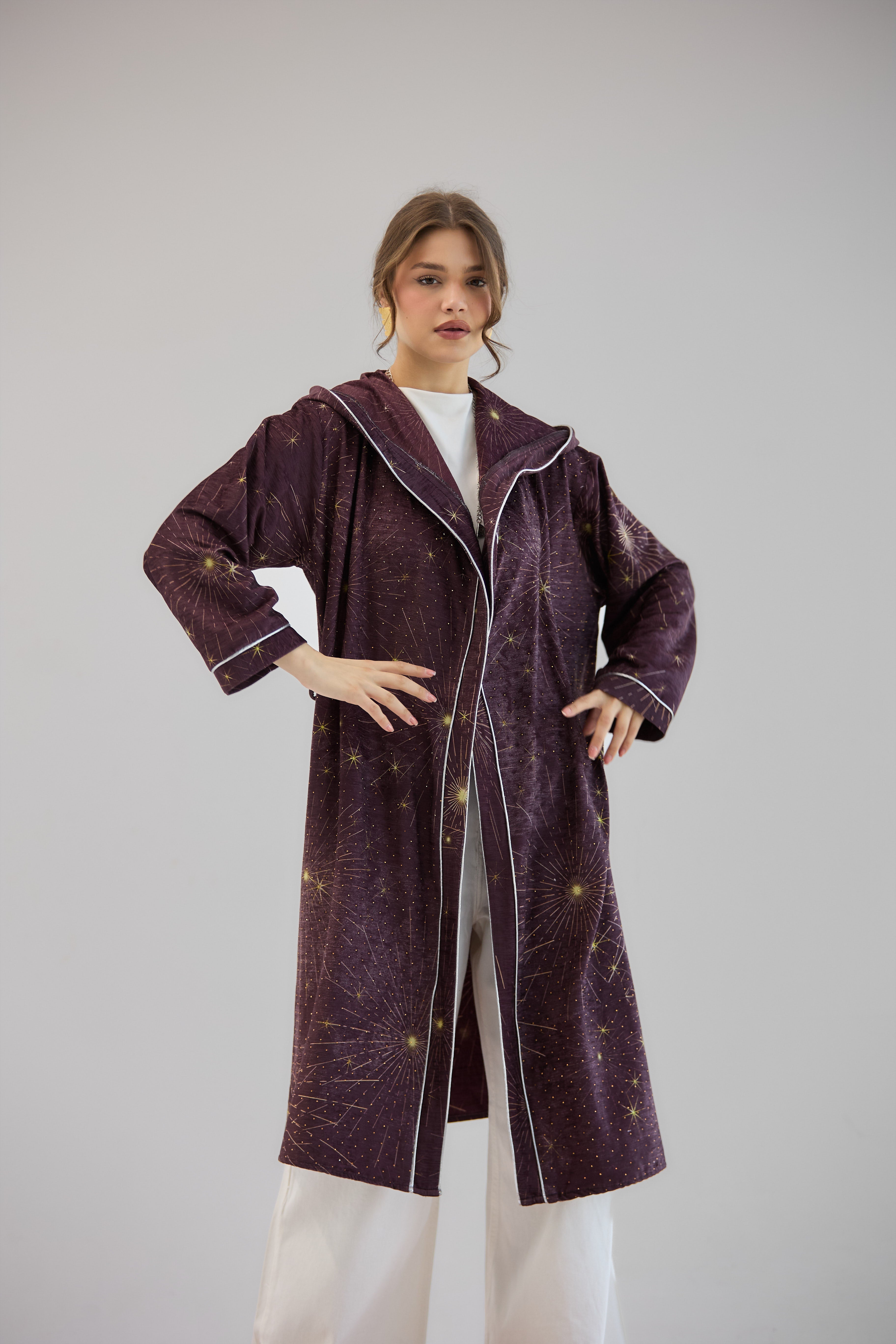 Glitter Cardigan Burgundy - AB ESSENTIALS