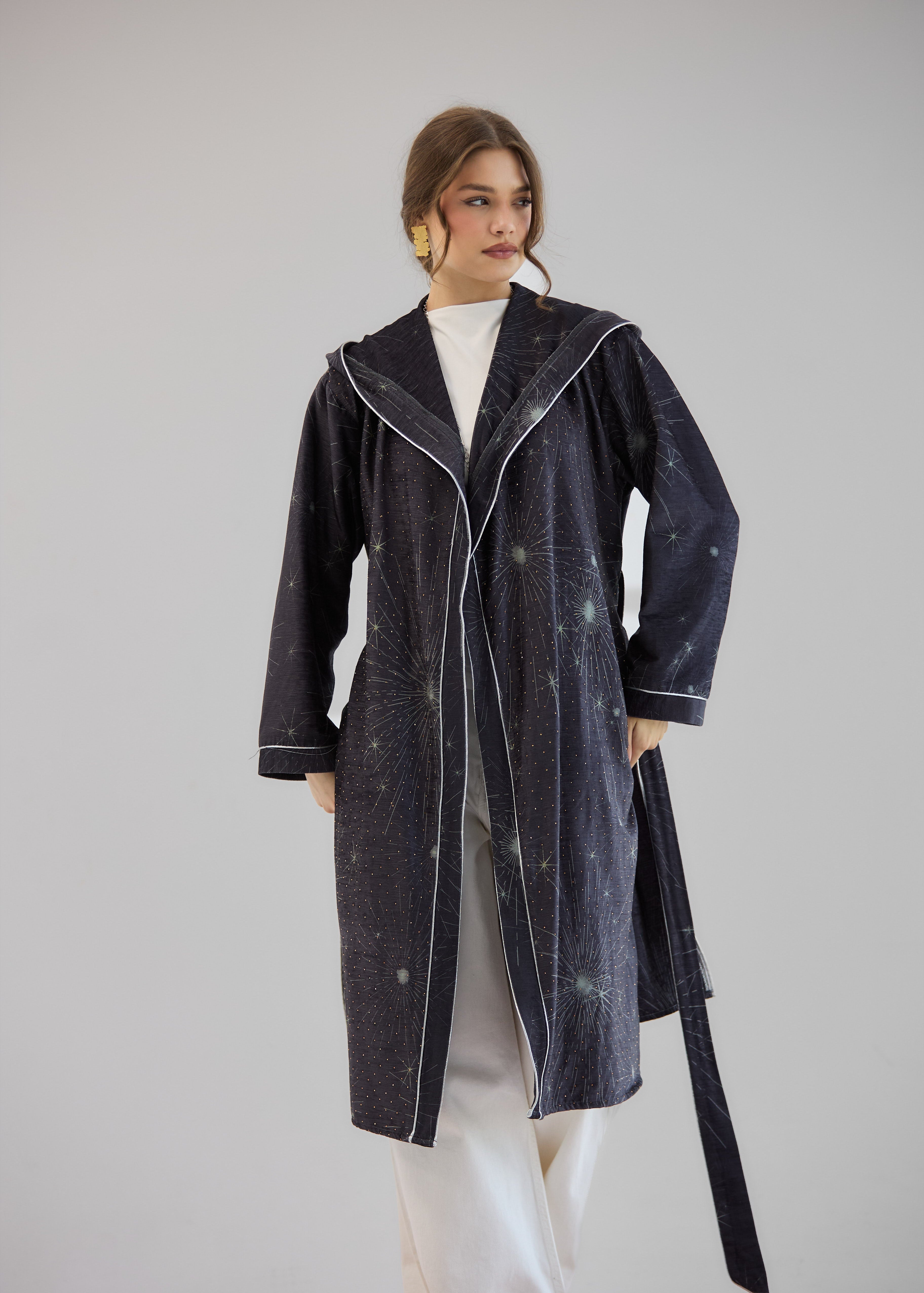 Glitter Cardigan Dark Grey - AB ESSENTIALS