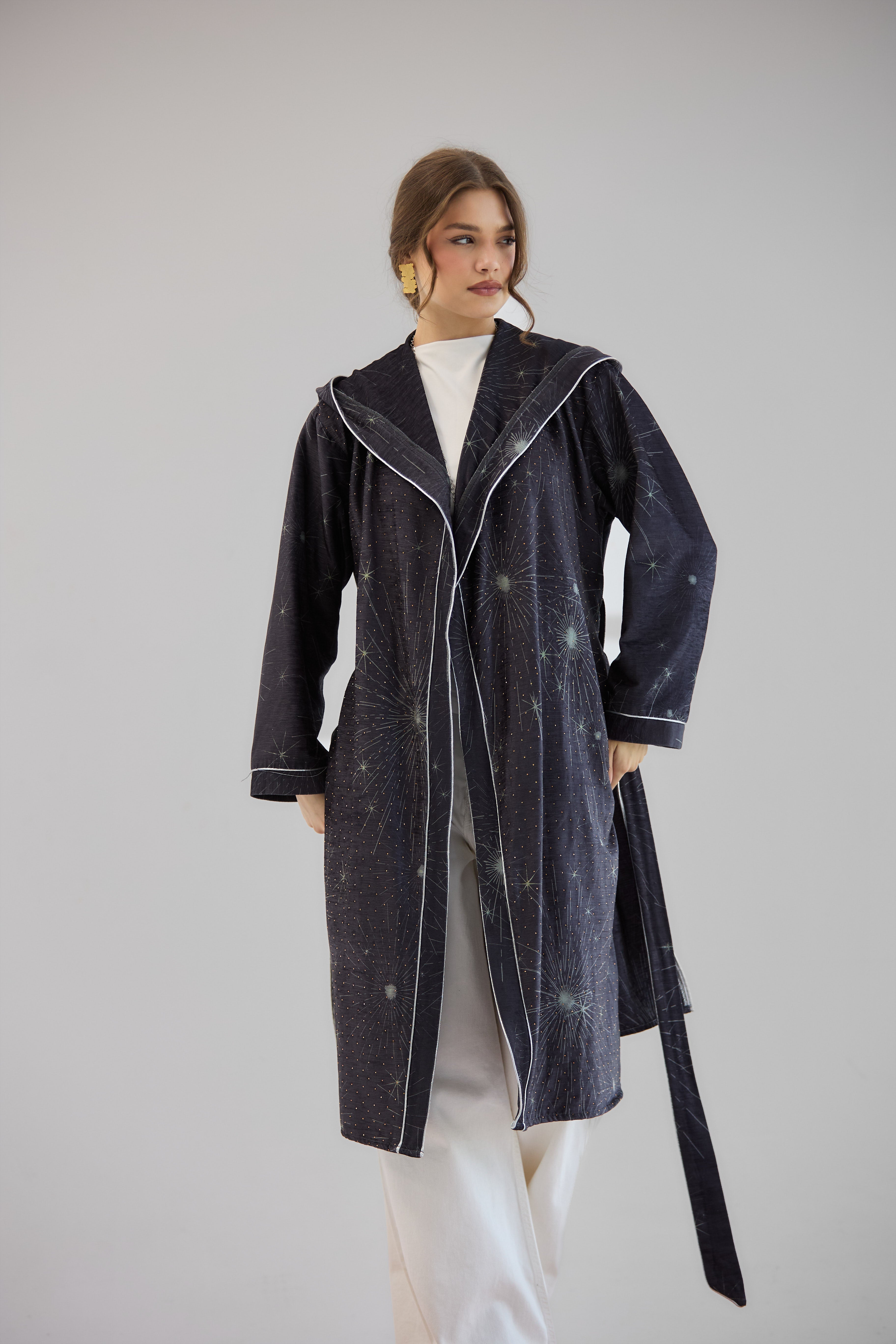 Glitter Cardigan Dark Grey - AB ESSENTIALS