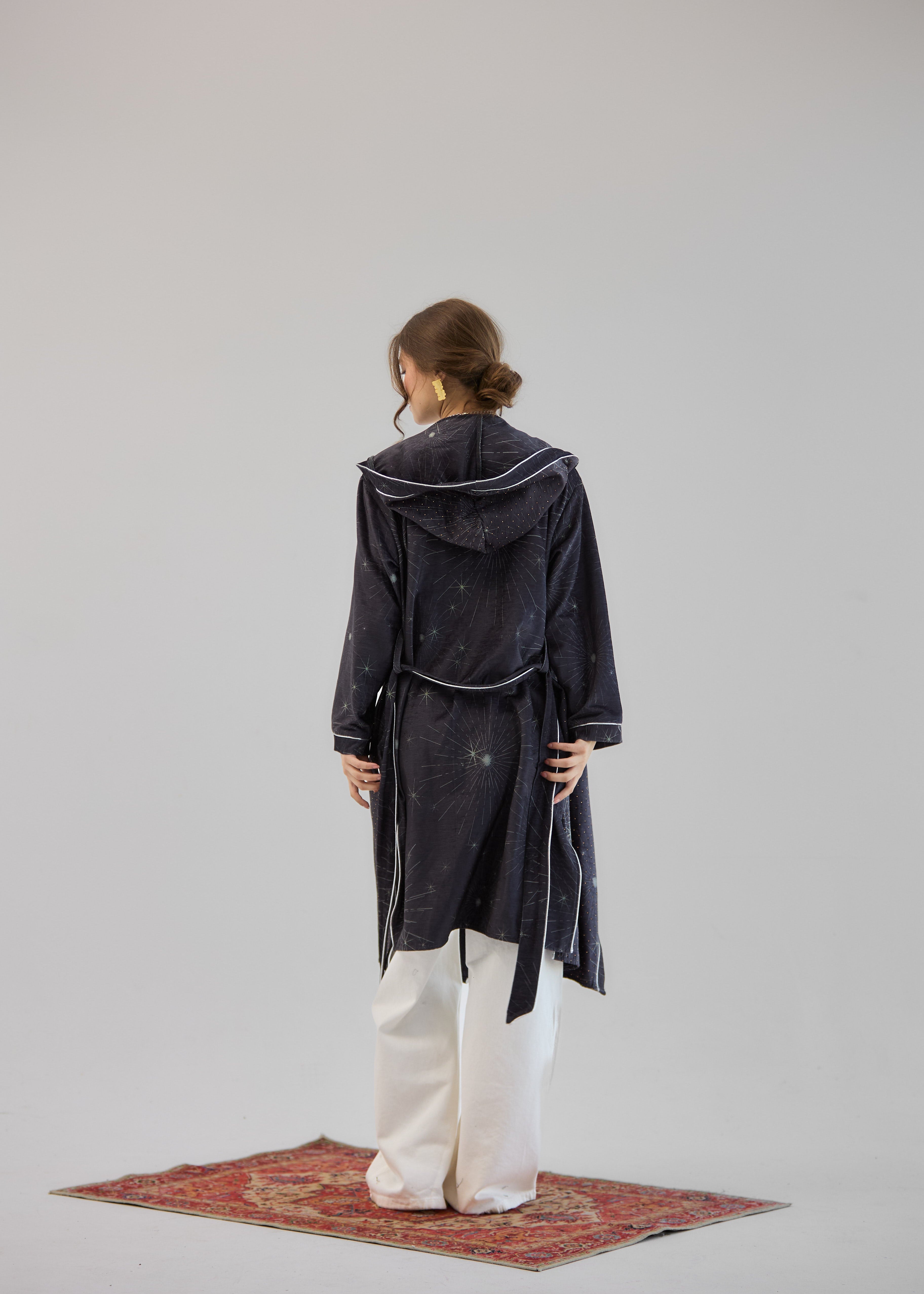 Glitter Cardigan Dark Grey - AB ESSENTIALS