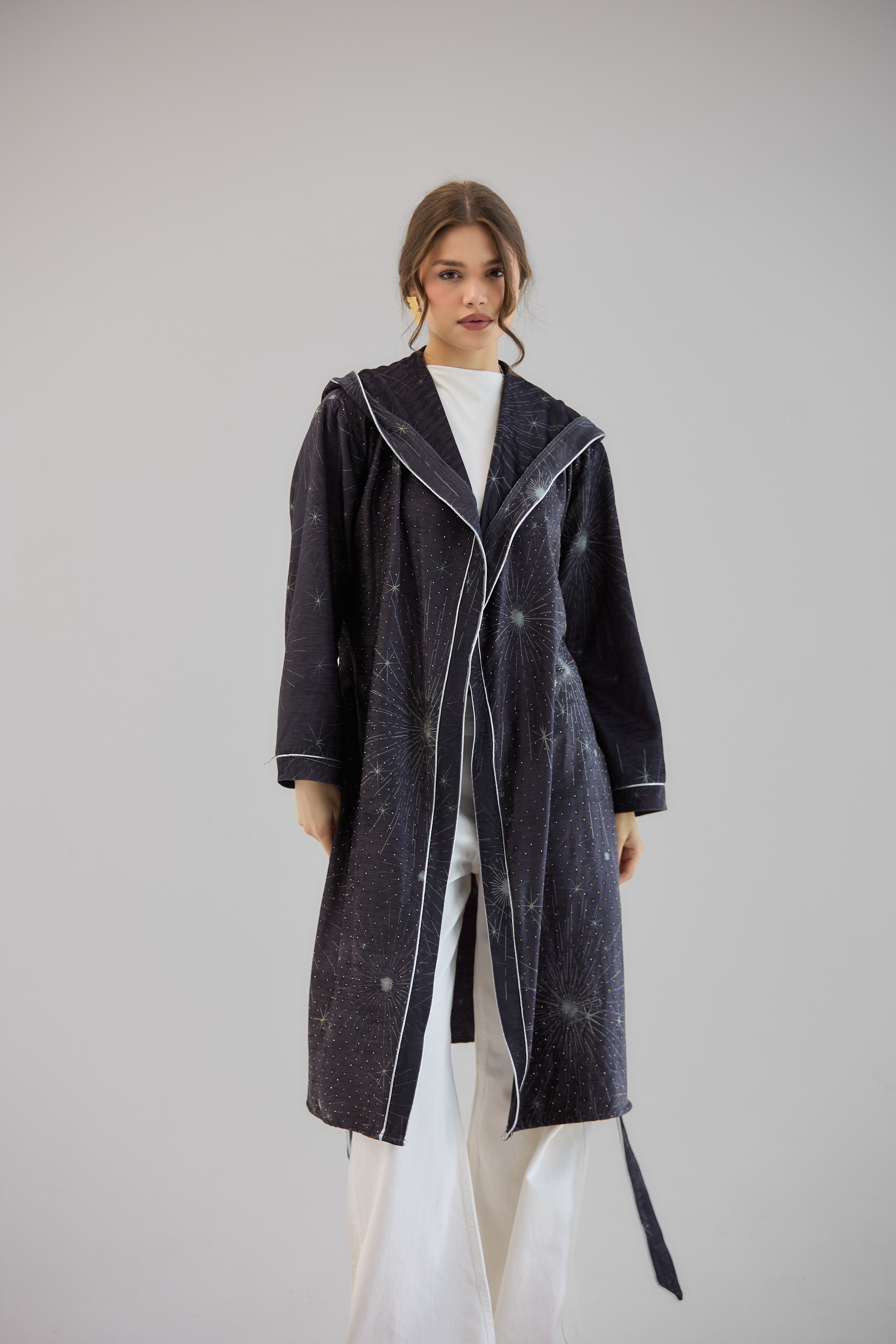 Glitter Cardigan Dark Grey - AB ESSENTIALS