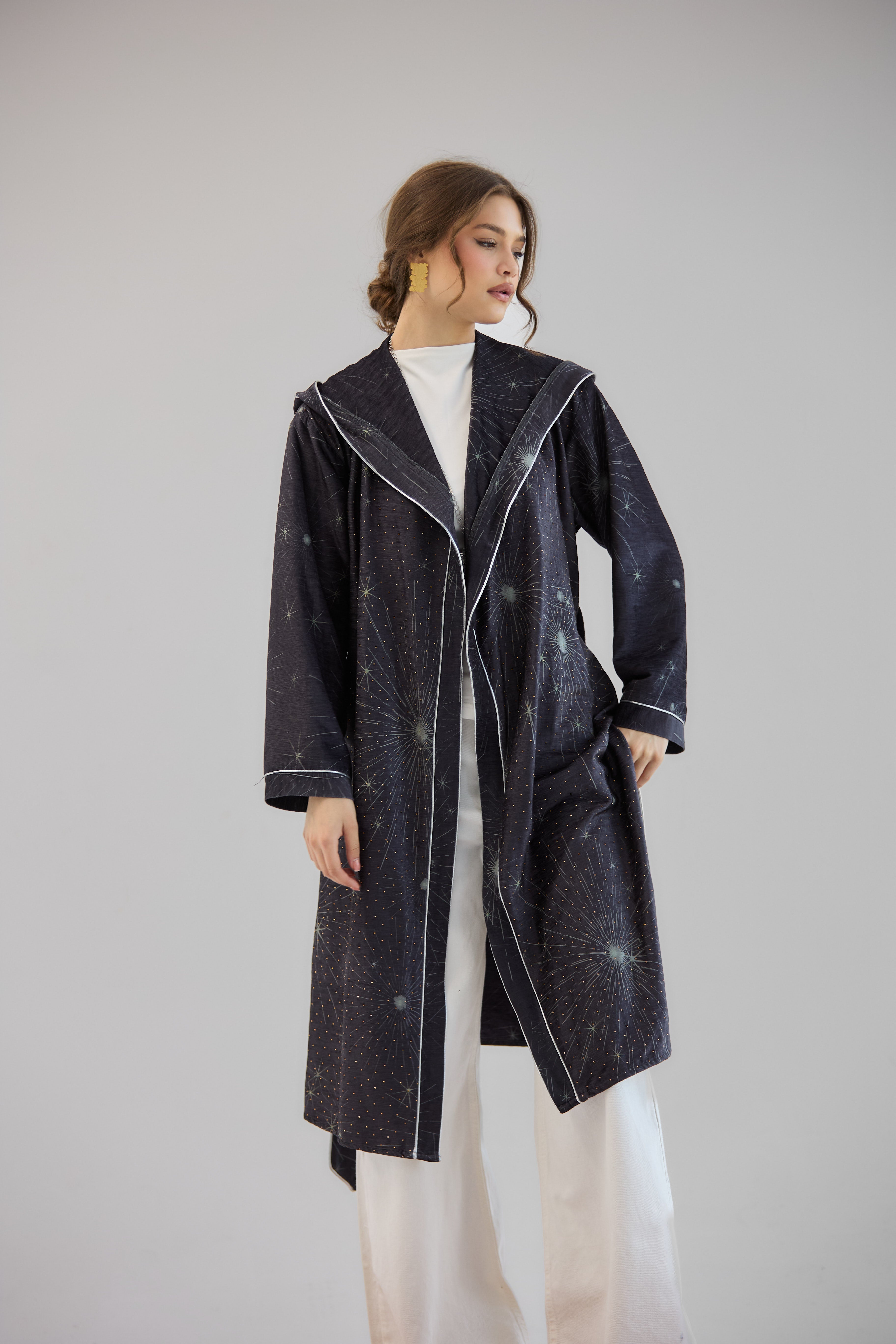 Glitter Cardigan Dark Grey - AB ESSENTIALS