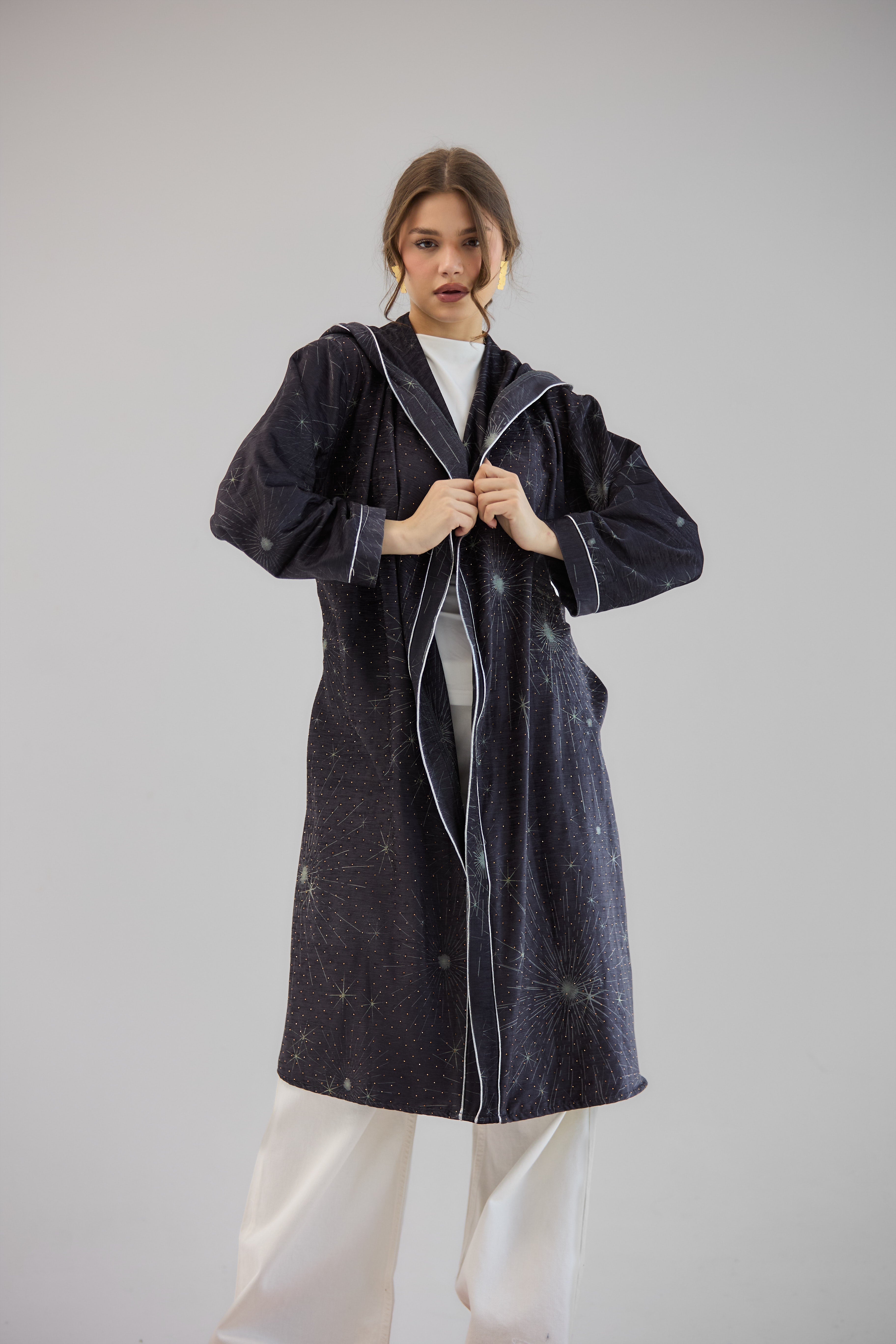 Glitter Cardigan Dark Grey - AB ESSENTIALS