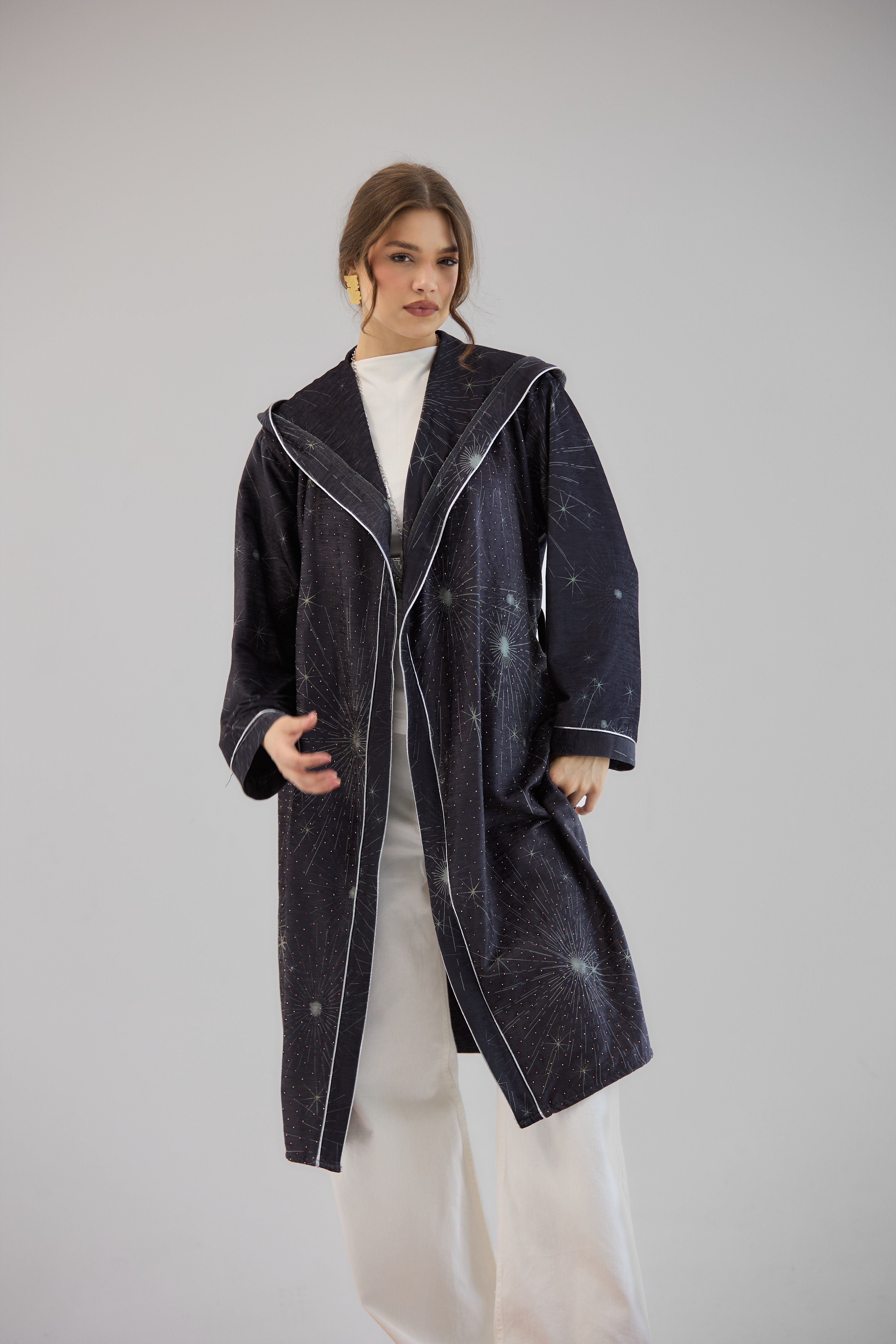 Glitter Cardigan Dark Grey - AB ESSENTIALS