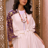 Gold Purple Kaftan - AB ESSENTIALS