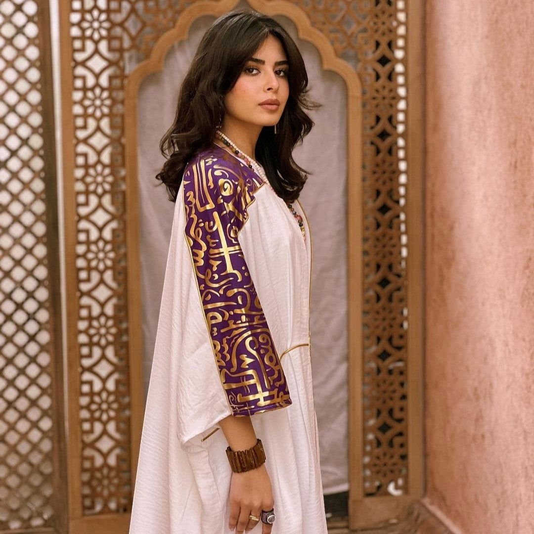 Gold Purple Kaftan - AB ESSENTIALS