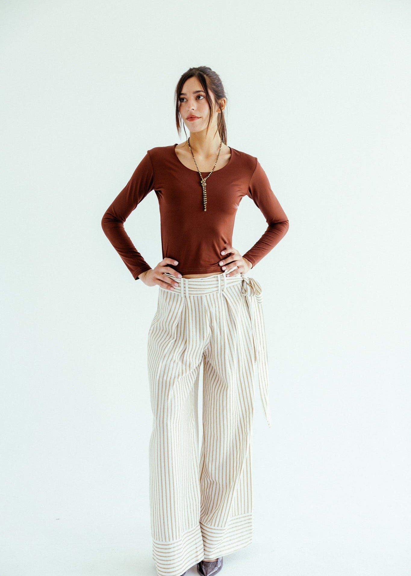 Golden Hour Pants Off White - AB ESSENTIALS