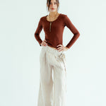 Golden Hour Pants Off White - AB ESSENTIALS