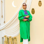 Green Flower Dress - AB ESSENTIALS