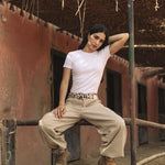 Half Tee White - AB ESSENTIALS