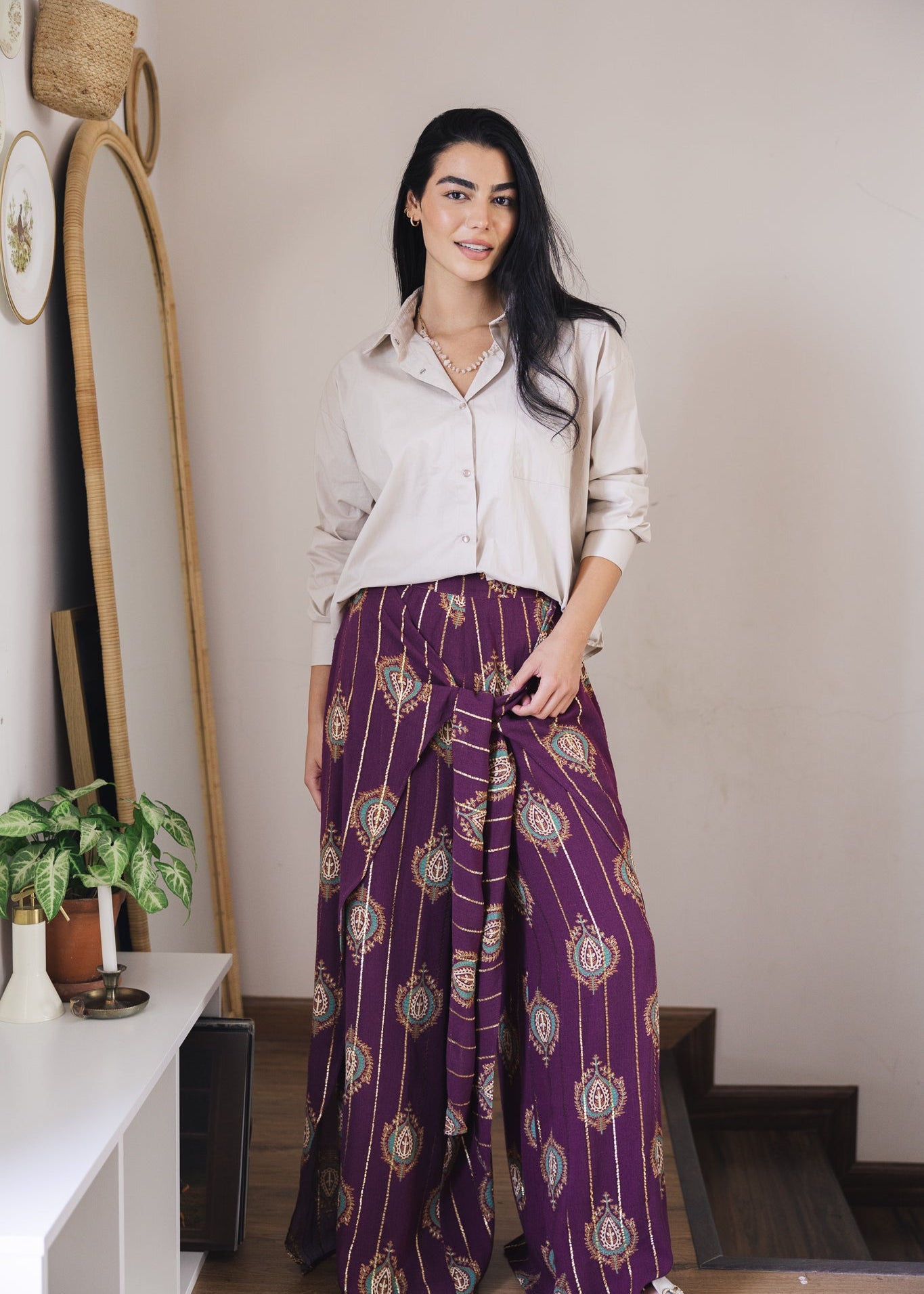 Indiano Beach Pants Burgundy - AB ESSENTIALS