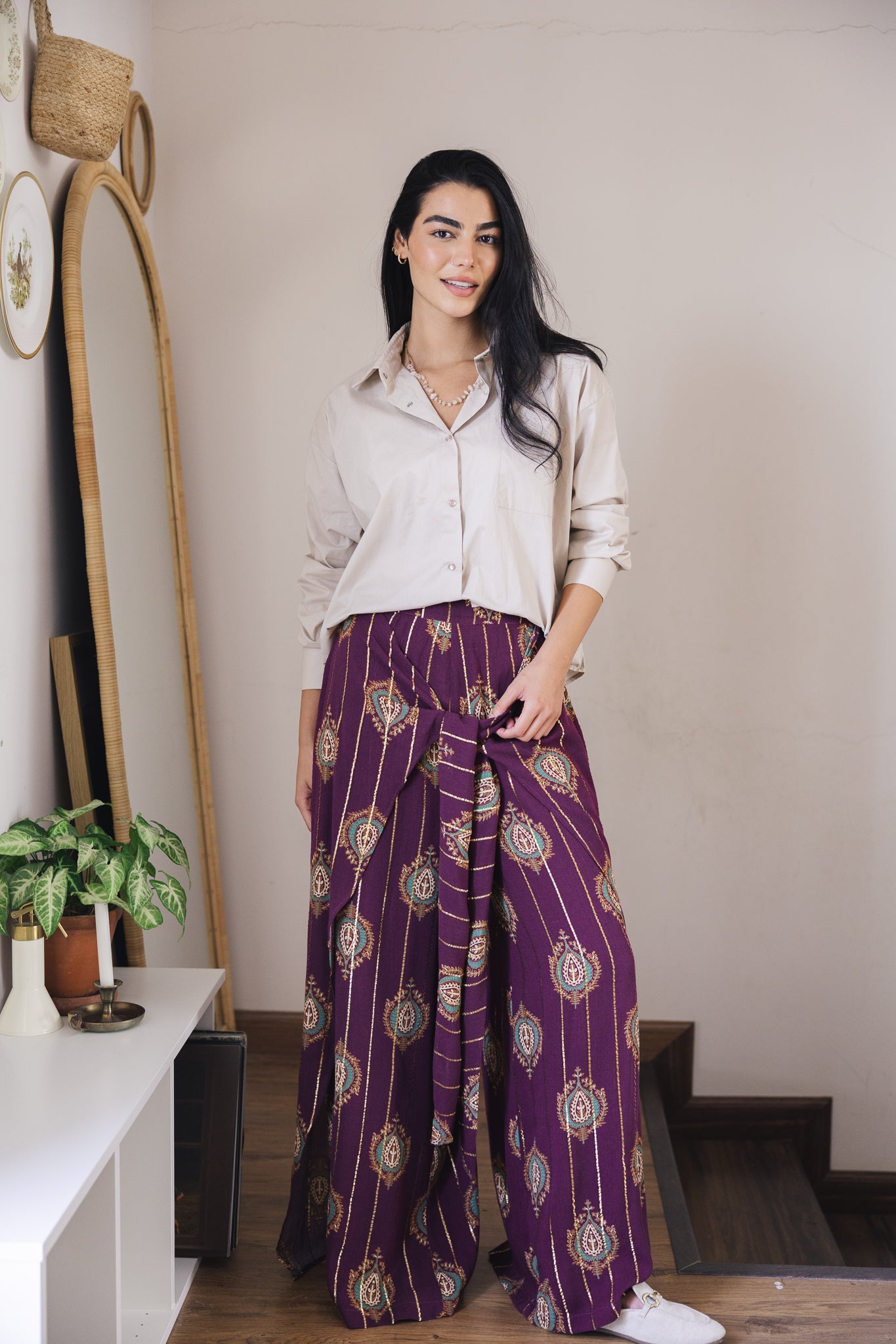 Indiano Beach Pants Burgundy - AB ESSENTIALS