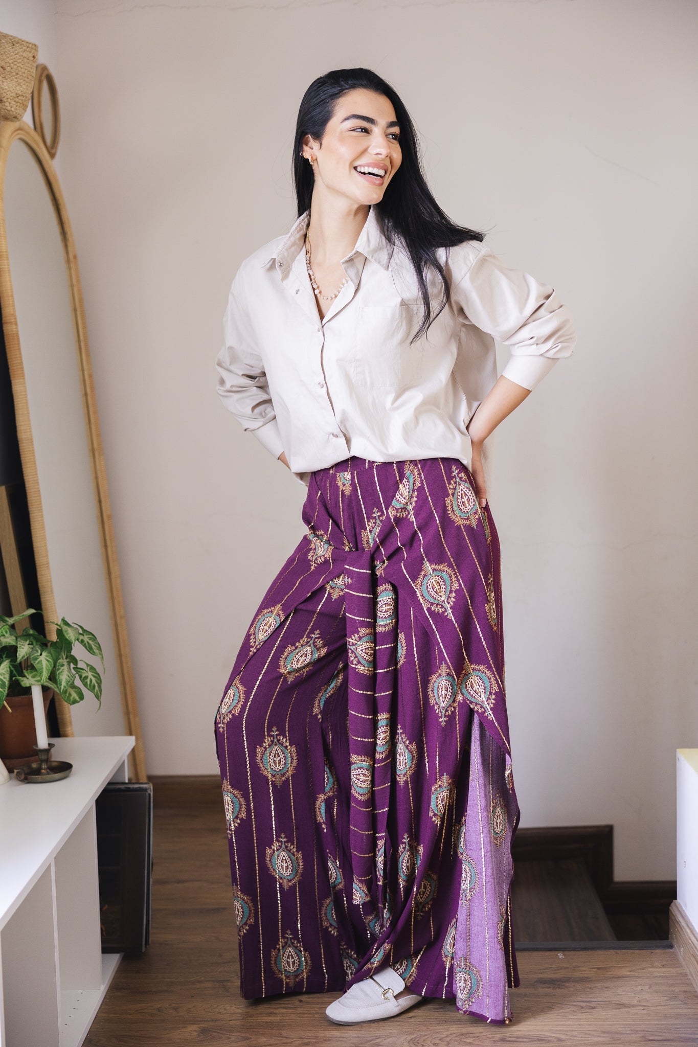 Indiano Beach Pants Burgundy - AB ESSENTIALS