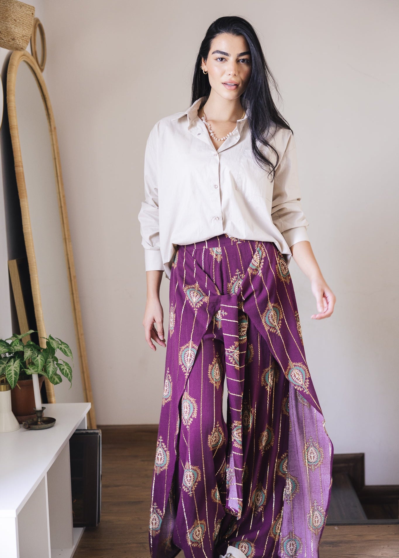 Indiano Beach Pants Burgundy - AB ESSENTIALS
