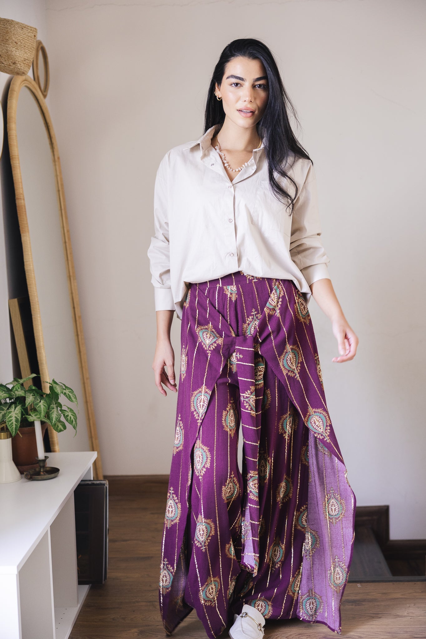 Indiano Beach Pants Burgundy - AB ESSENTIALS