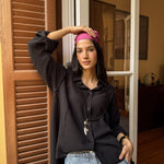 Lagoon Shirt Black - AB ESSENTIALS