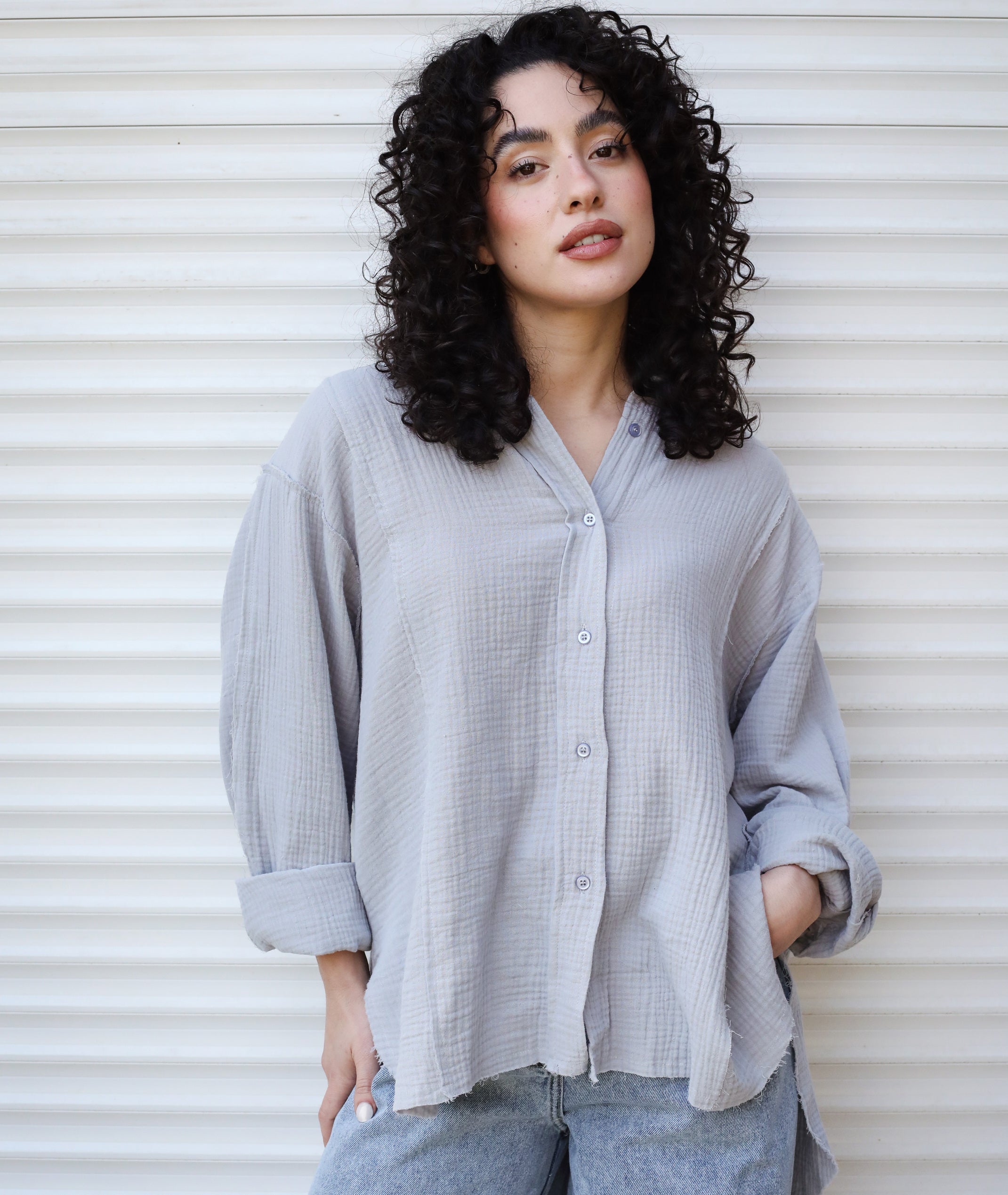 Lagoon Shirt Grey - AB ESSENTIALS