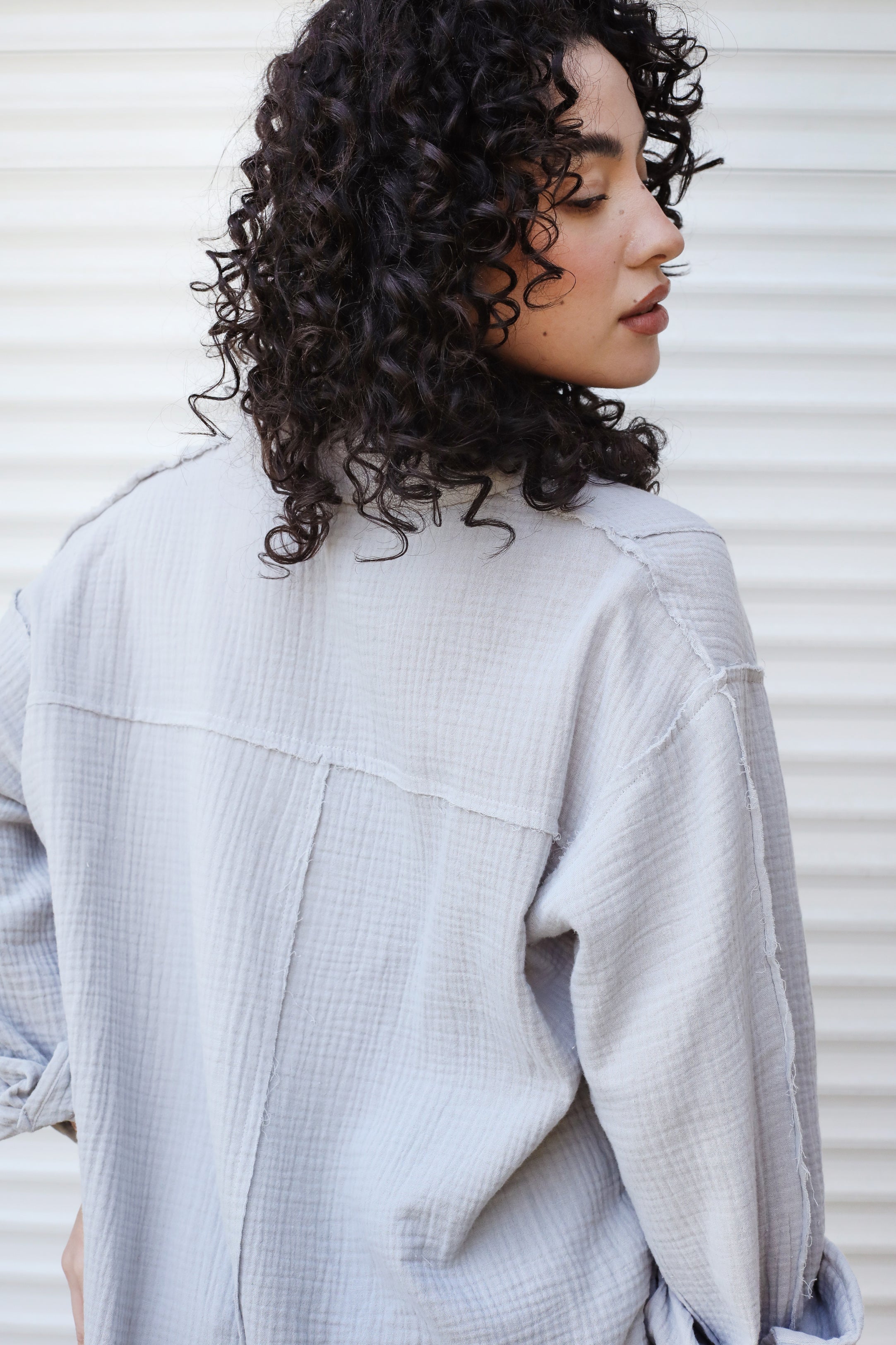 Lagoon Shirt Grey - AB ESSENTIALS