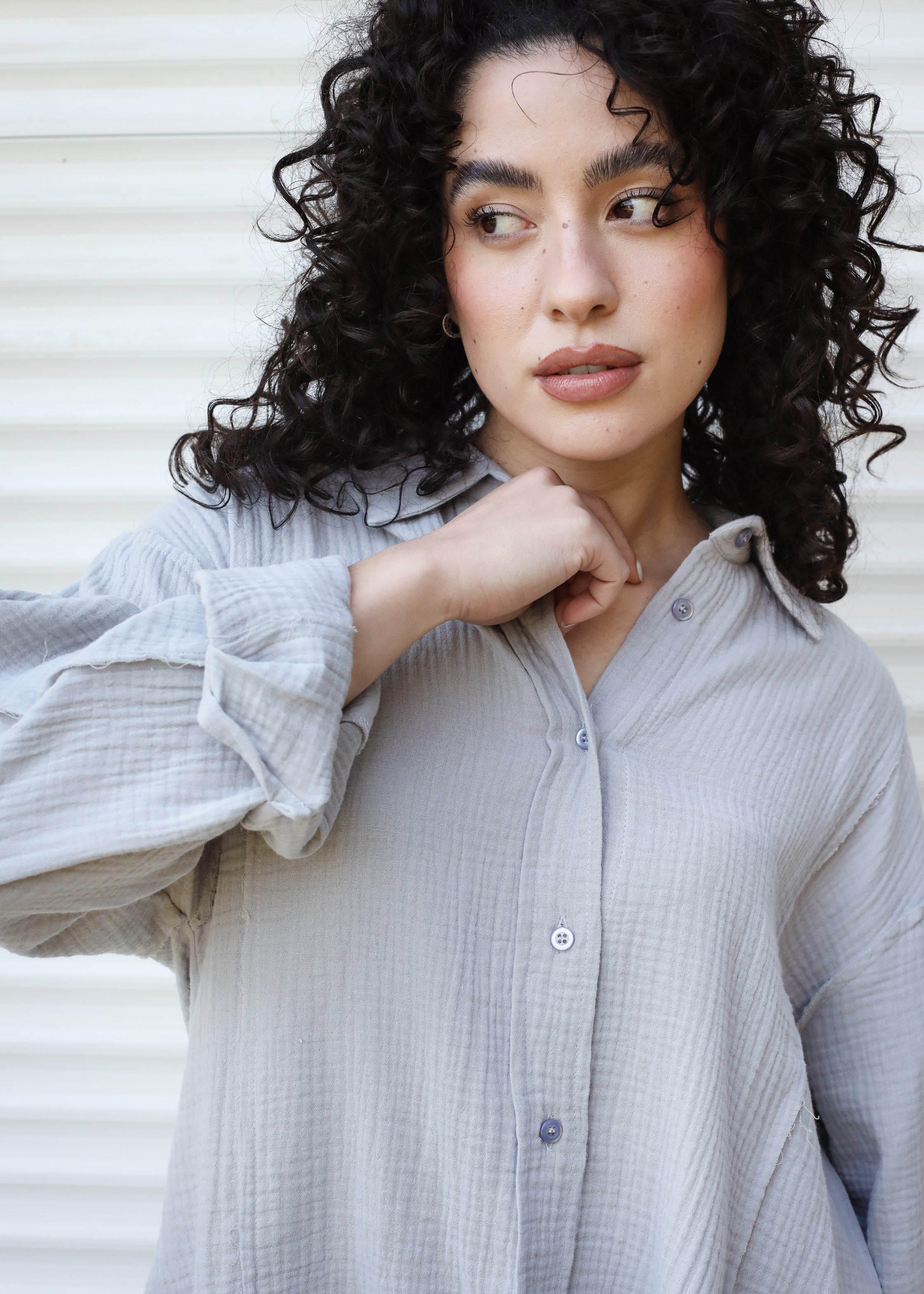 Lagoon Shirt Grey - AB ESSENTIALS