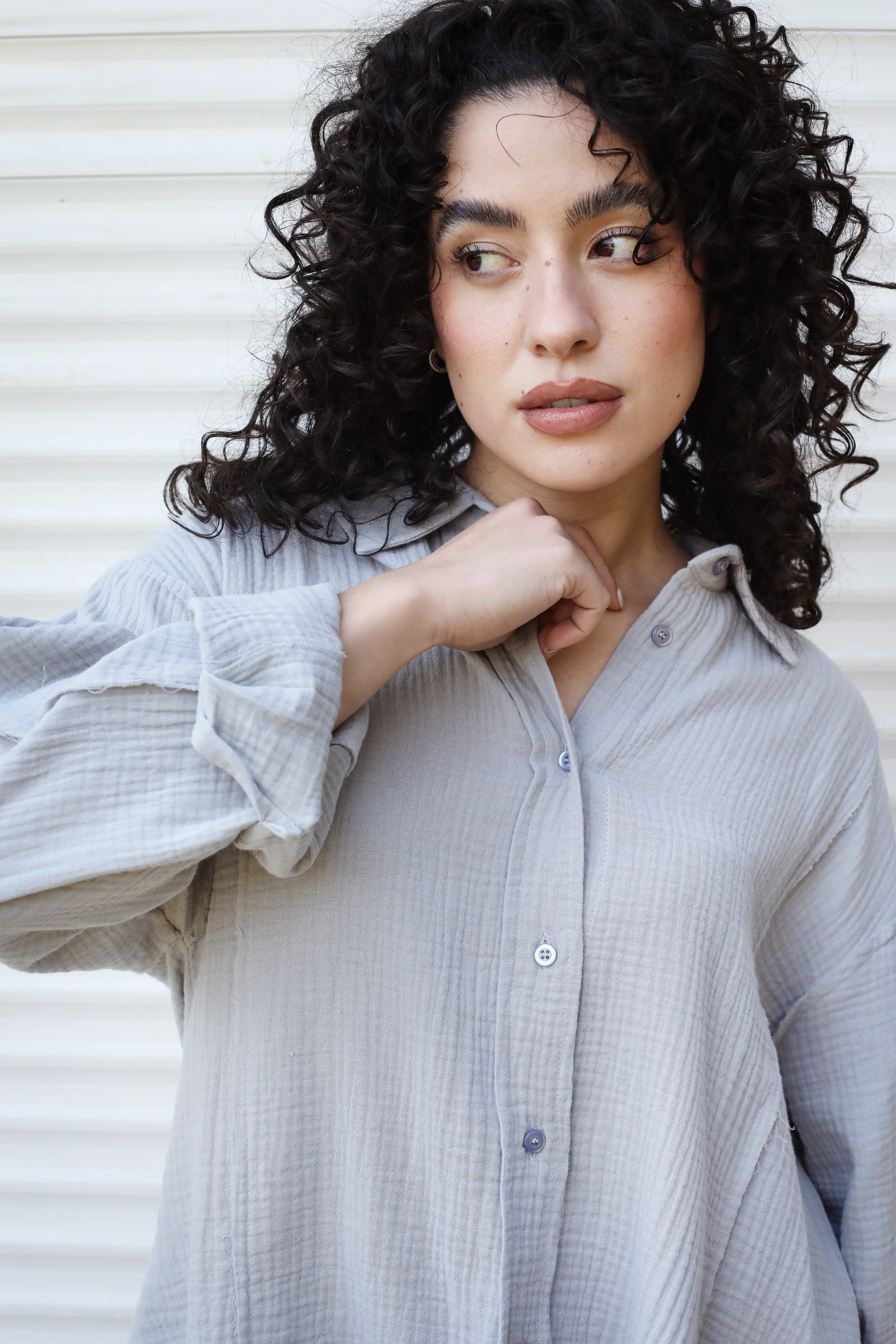 Lagoon Shirt Grey - AB ESSENTIALS