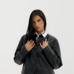 Leather Jacket Black - AB ESSENTIALS