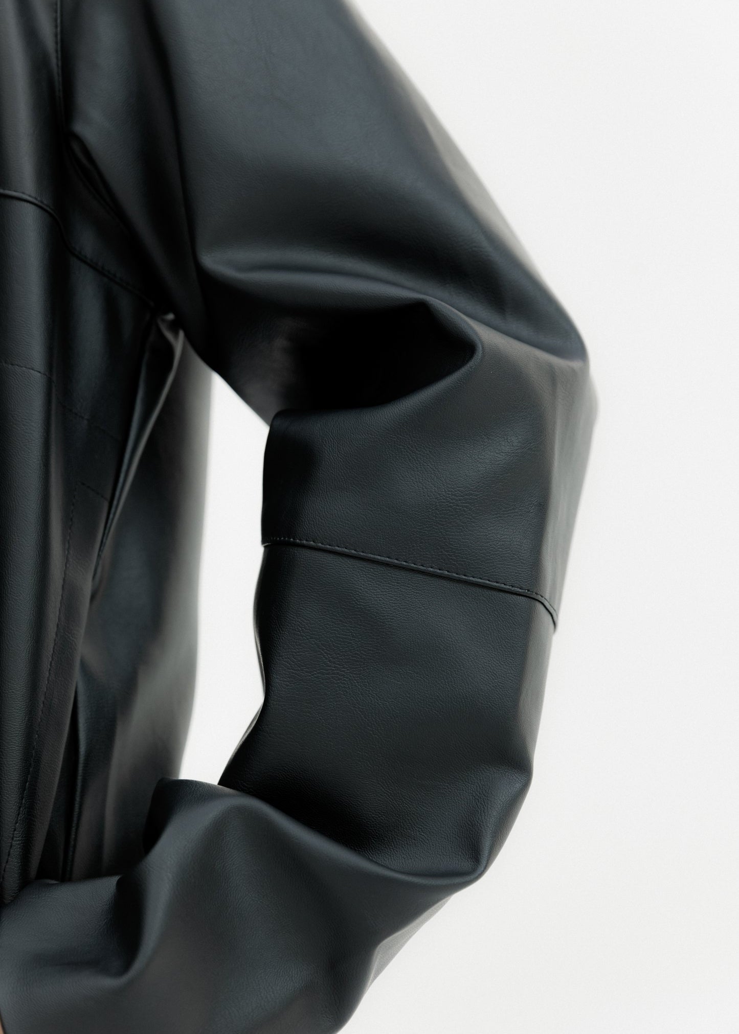 Leather Jacket Black - AB ESSENTIALS