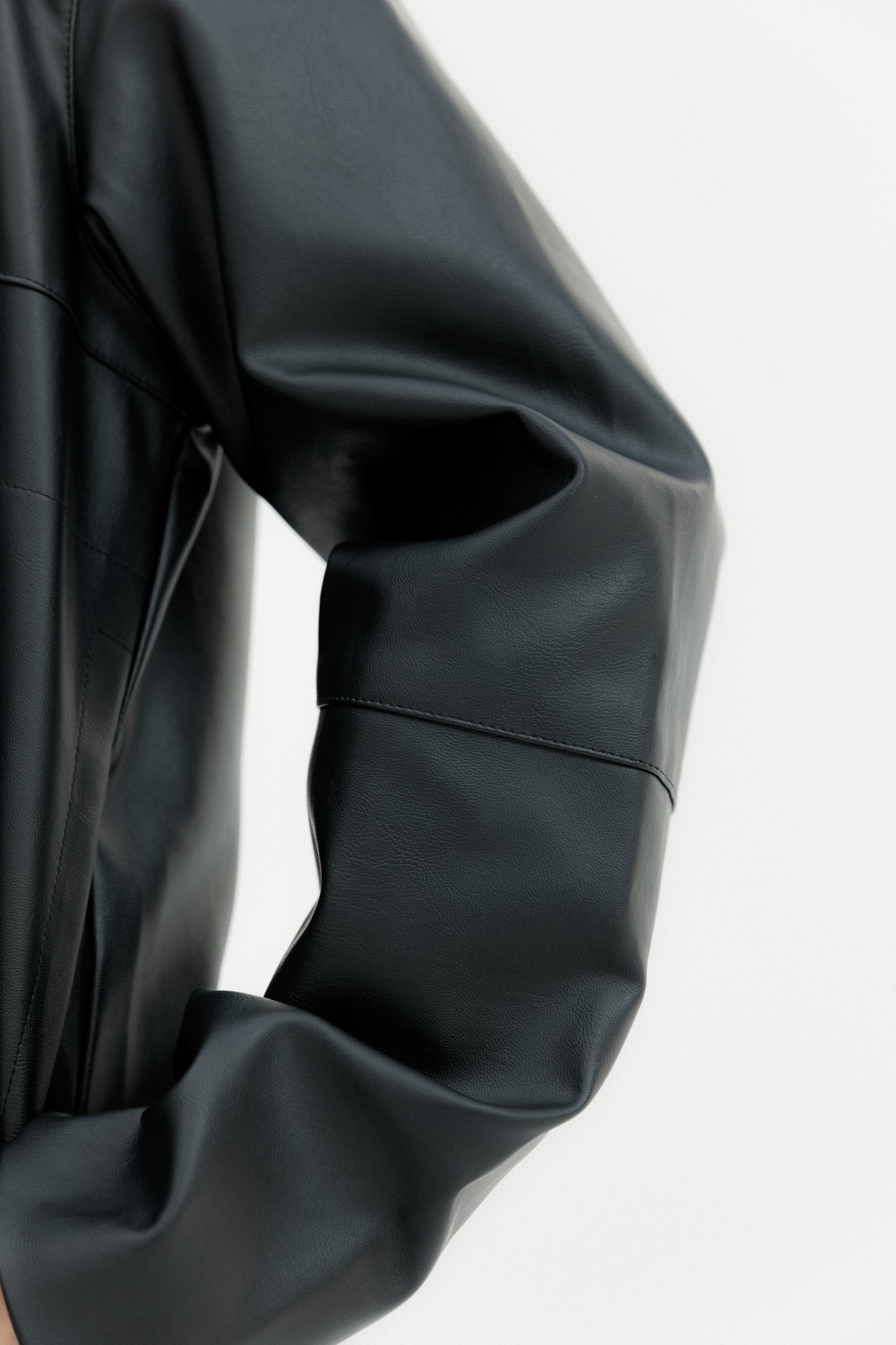 Leather Jacket Black - AB ESSENTIALS