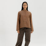 Leather Jacket Camel - AB ESSENTIALS