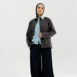 Leather Jacket Maroon - AB ESSENTIALS