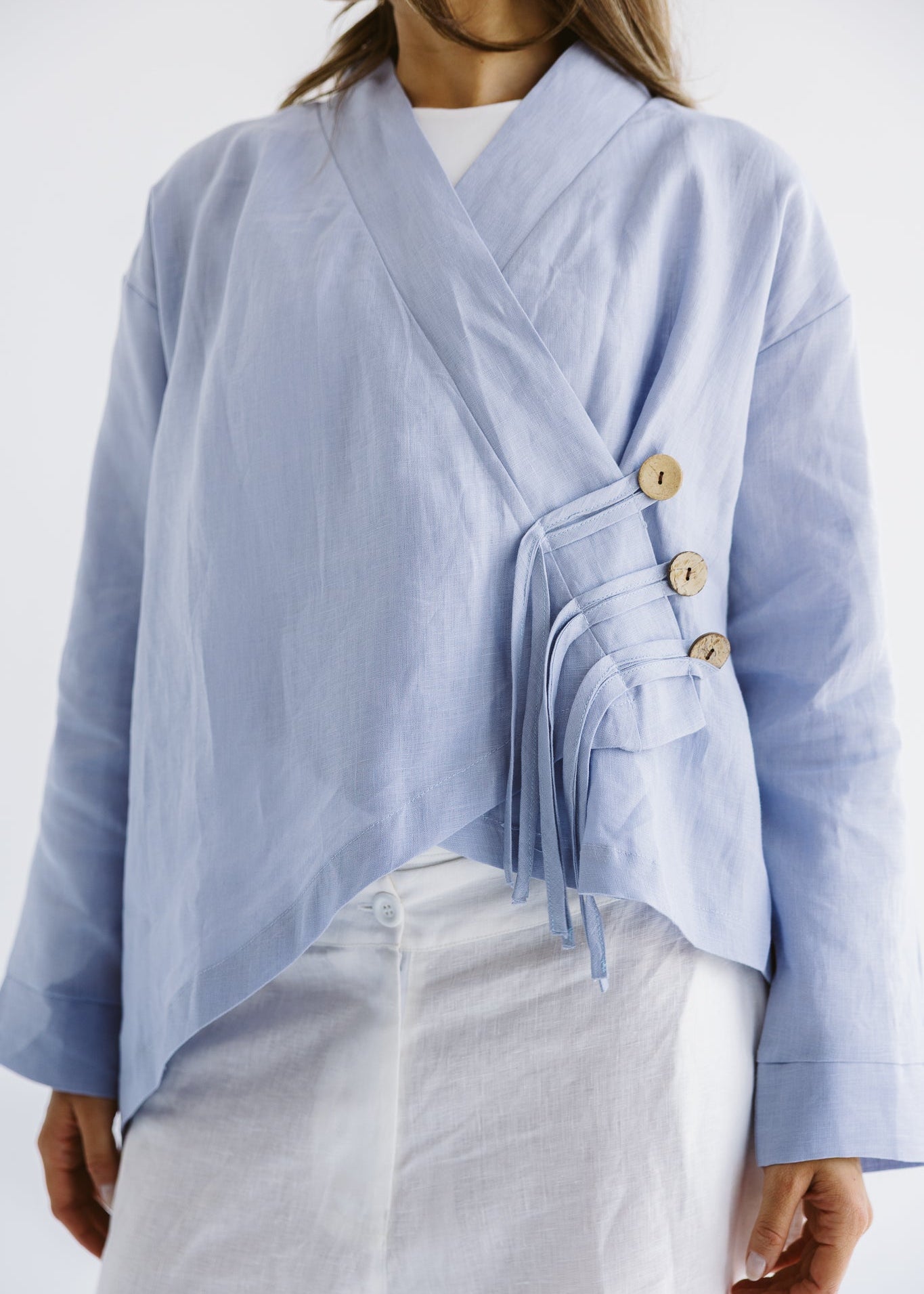 Linen Air Top Baby Blue - AB ESSENTIALS