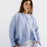 Linen Air Top Baby Blue - AB ESSENTIALS