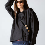 Linen Air Top Black - AB ESSENTIALS