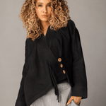 Linen Air Top Black - AB ESSENTIALS