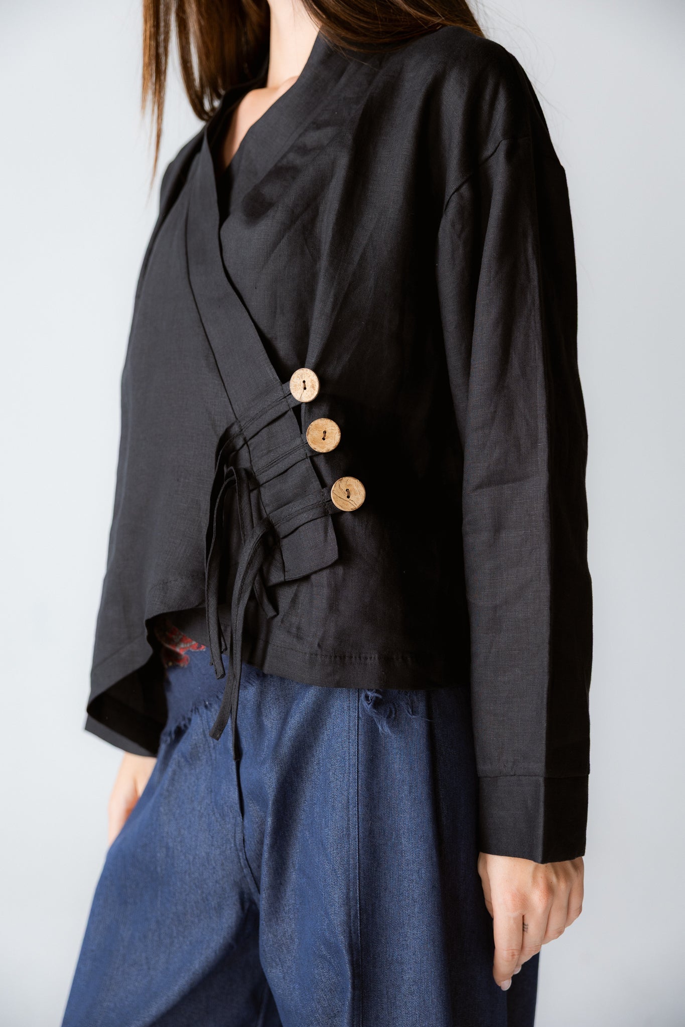 Linen Air Top Black - AB ESSENTIALS