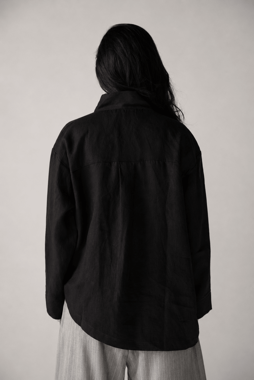 Linen Air Top Black - AB ESSENTIALS