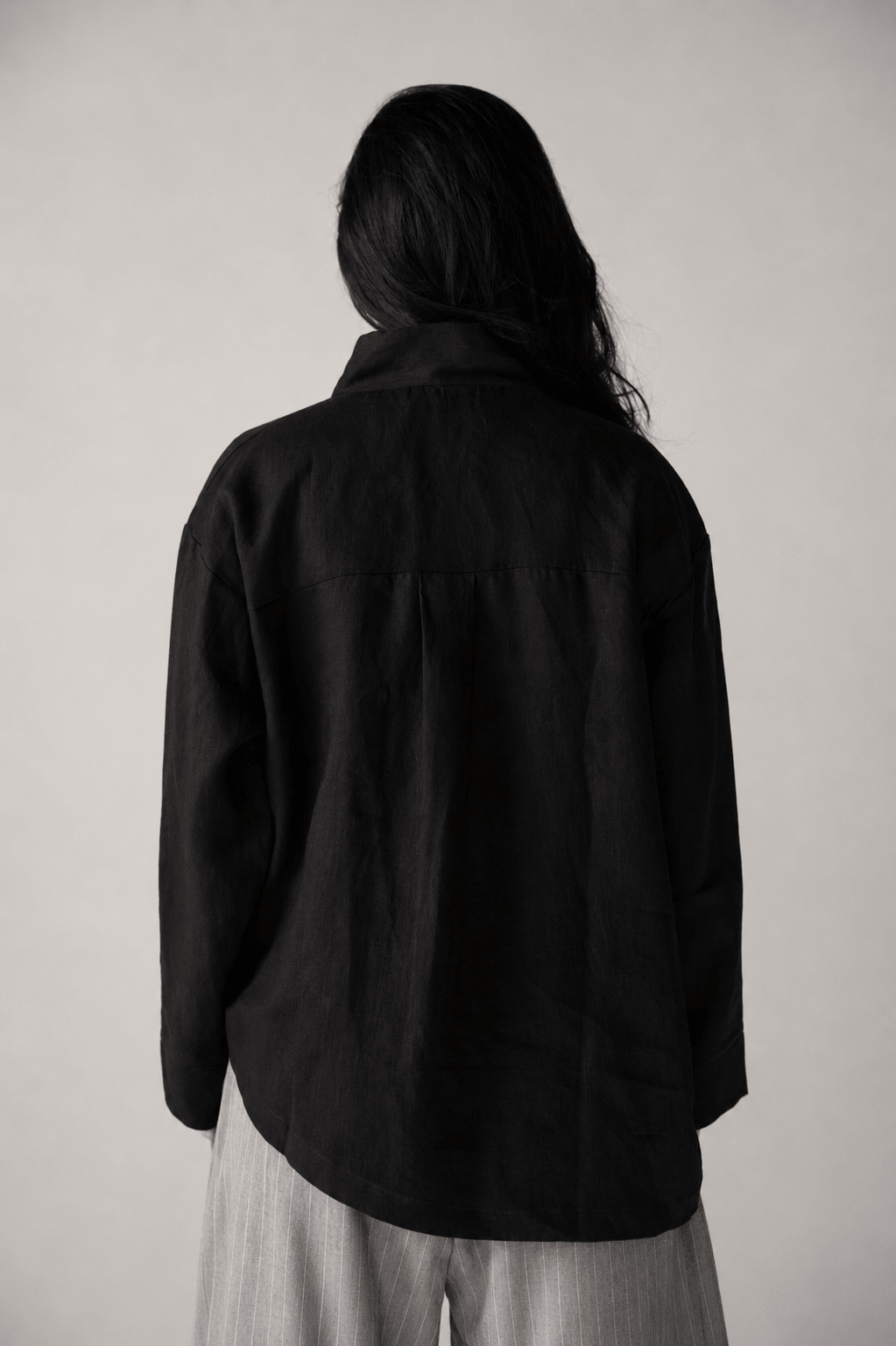 Linen Air Top Black - AB ESSENTIALS