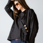 Linen Air Top Black - AB ESSENTIALS