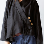 Linen Air Top Black - AB ESSENTIALS