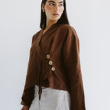 Linen Air Top Brown - AB ESSENTIALS