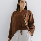 Linen Air Top Brown - AB ESSENTIALS