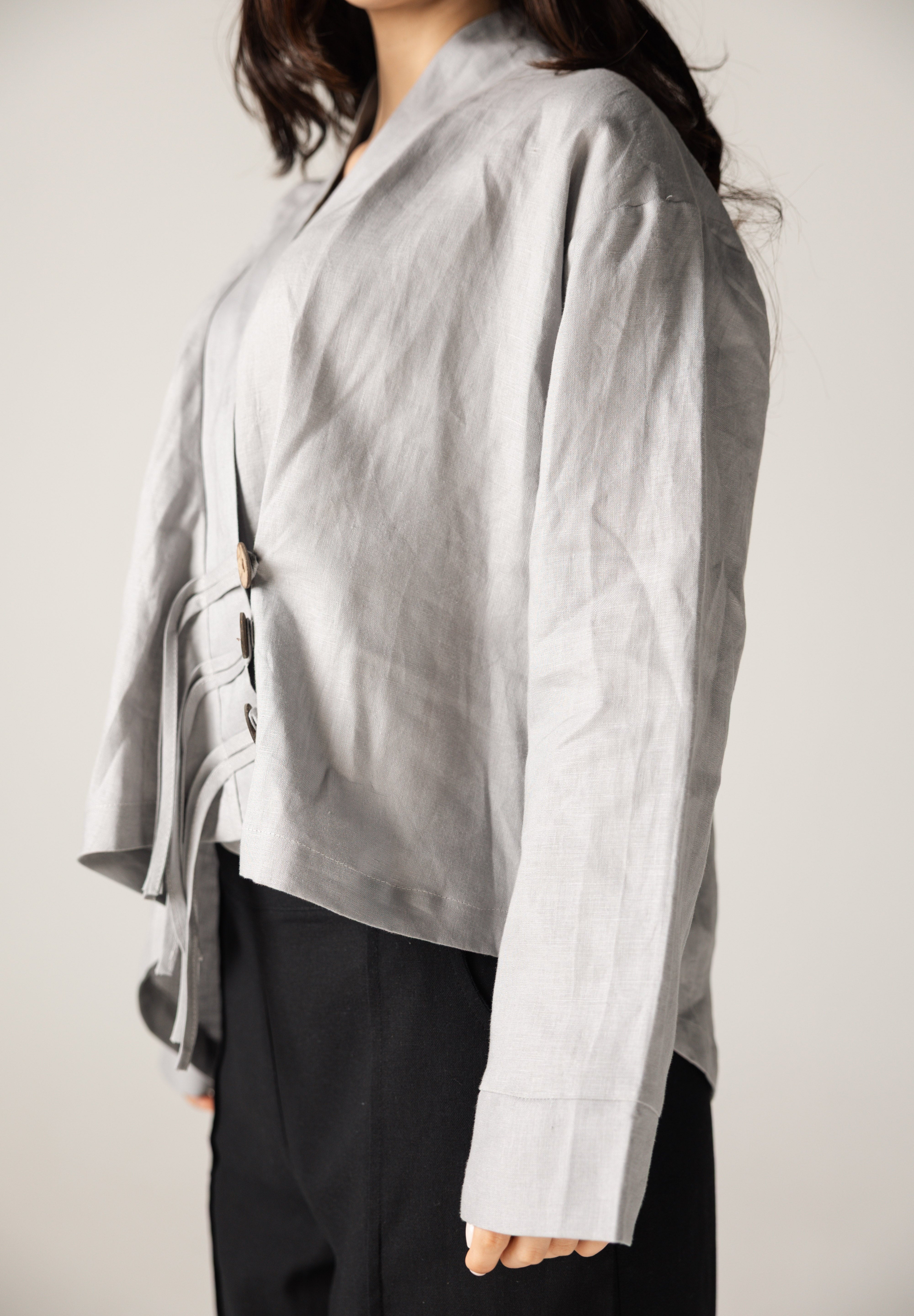 Linen Air Top Grey - AB ESSENTIALS