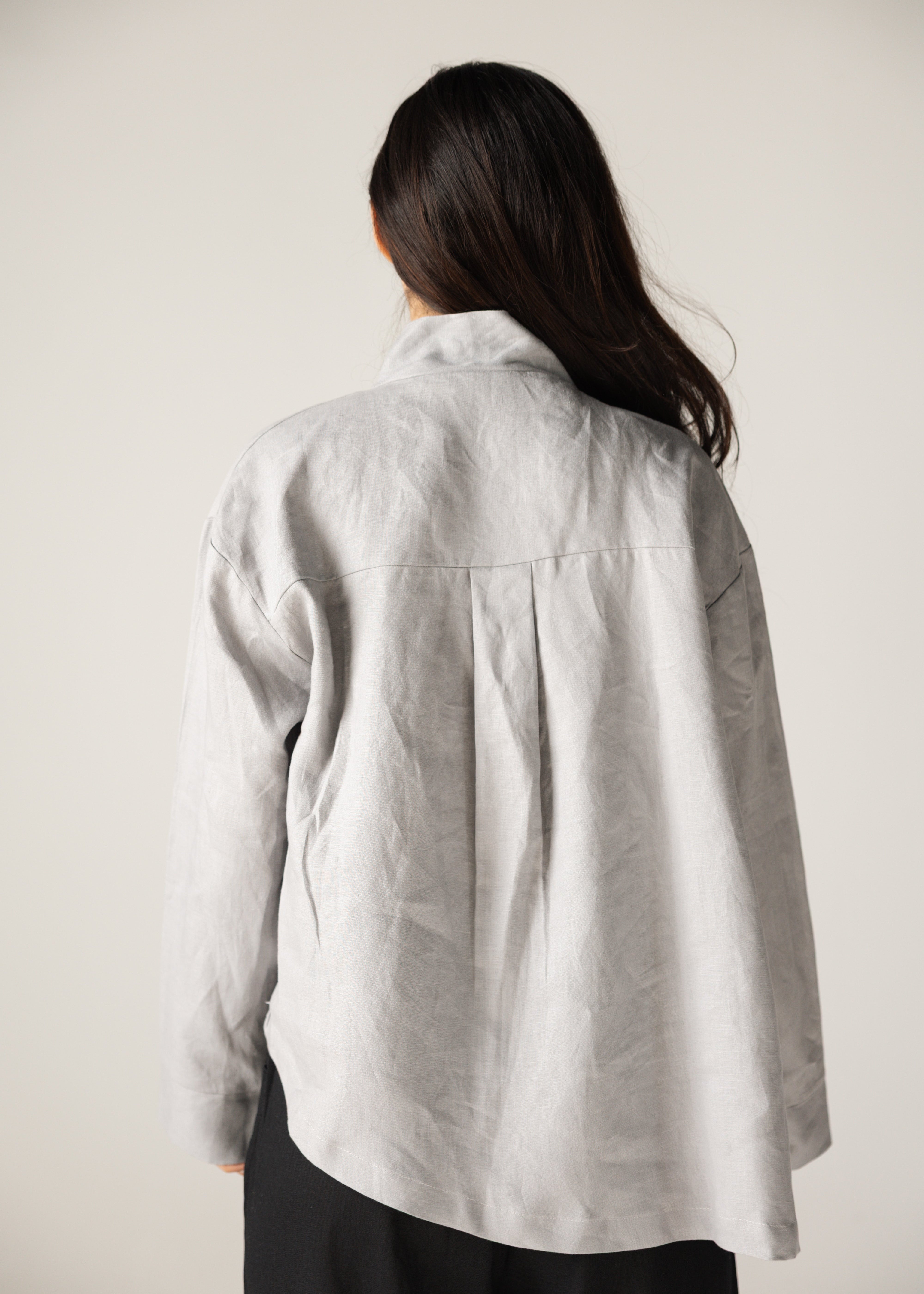 Linen Air Top Grey - AB ESSENTIALS