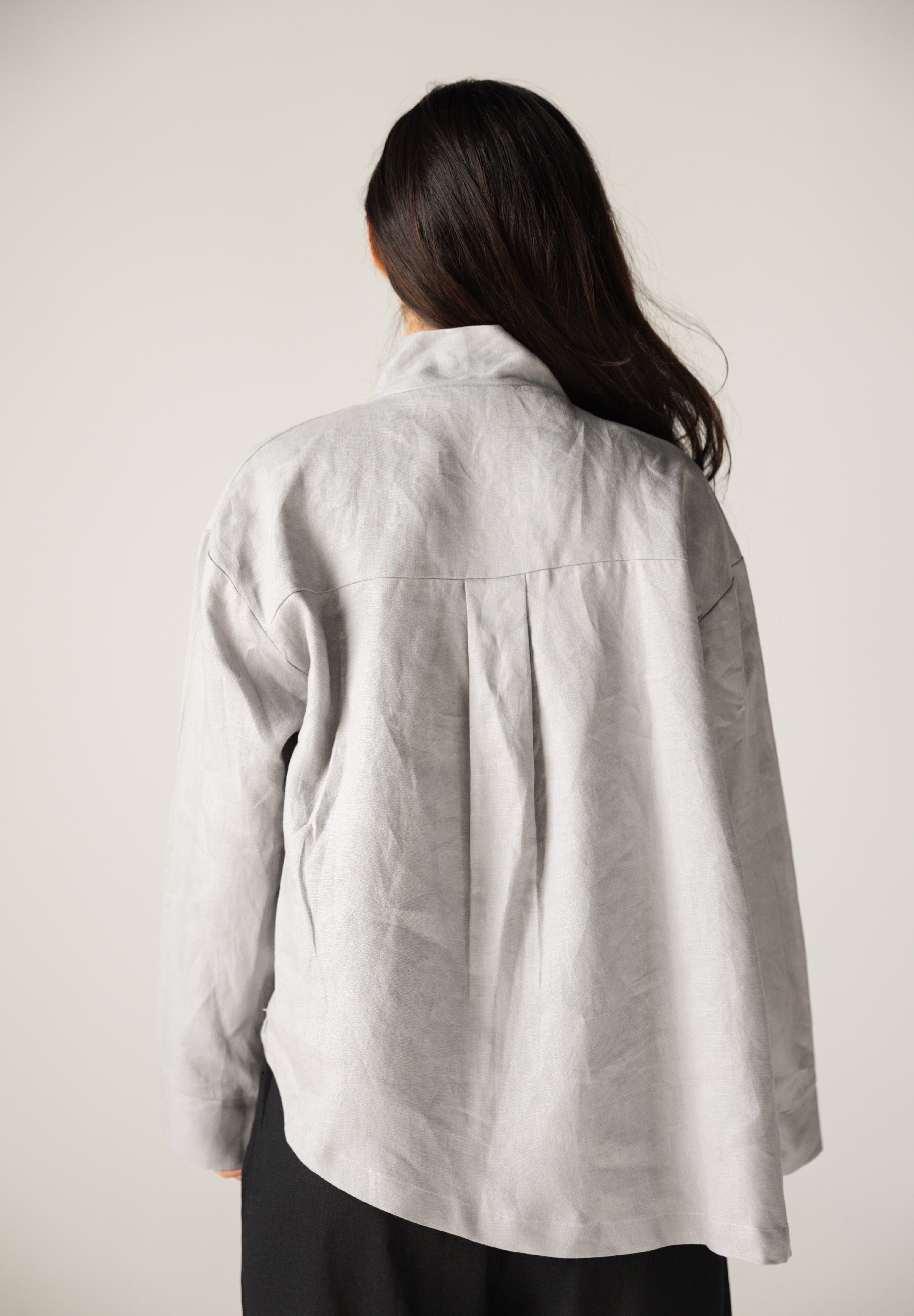 Linen Air Top Grey - AB ESSENTIALS