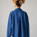 Linen Air Top Navy - AB ESSENTIALS