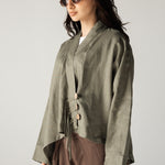 Linen Air Top Olive - AB ESSENTIALS